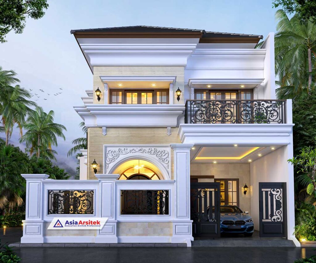 Jasa Arsitek Desain Rumah Tropis Modern 2 Lantai di Makassar Sulawesi Selatan
