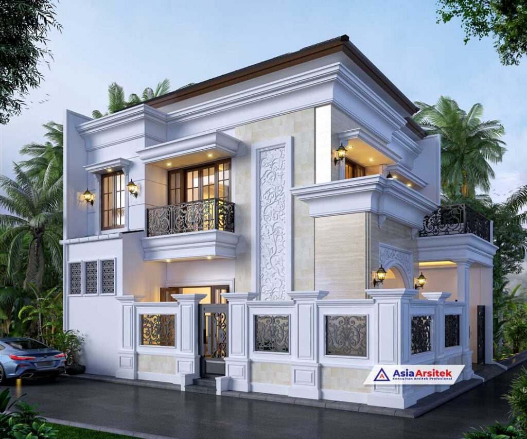 Jasa Arsitek Desain Rumah Tropis Modern 2 Lantai di Makassar Sulawesi Selatan