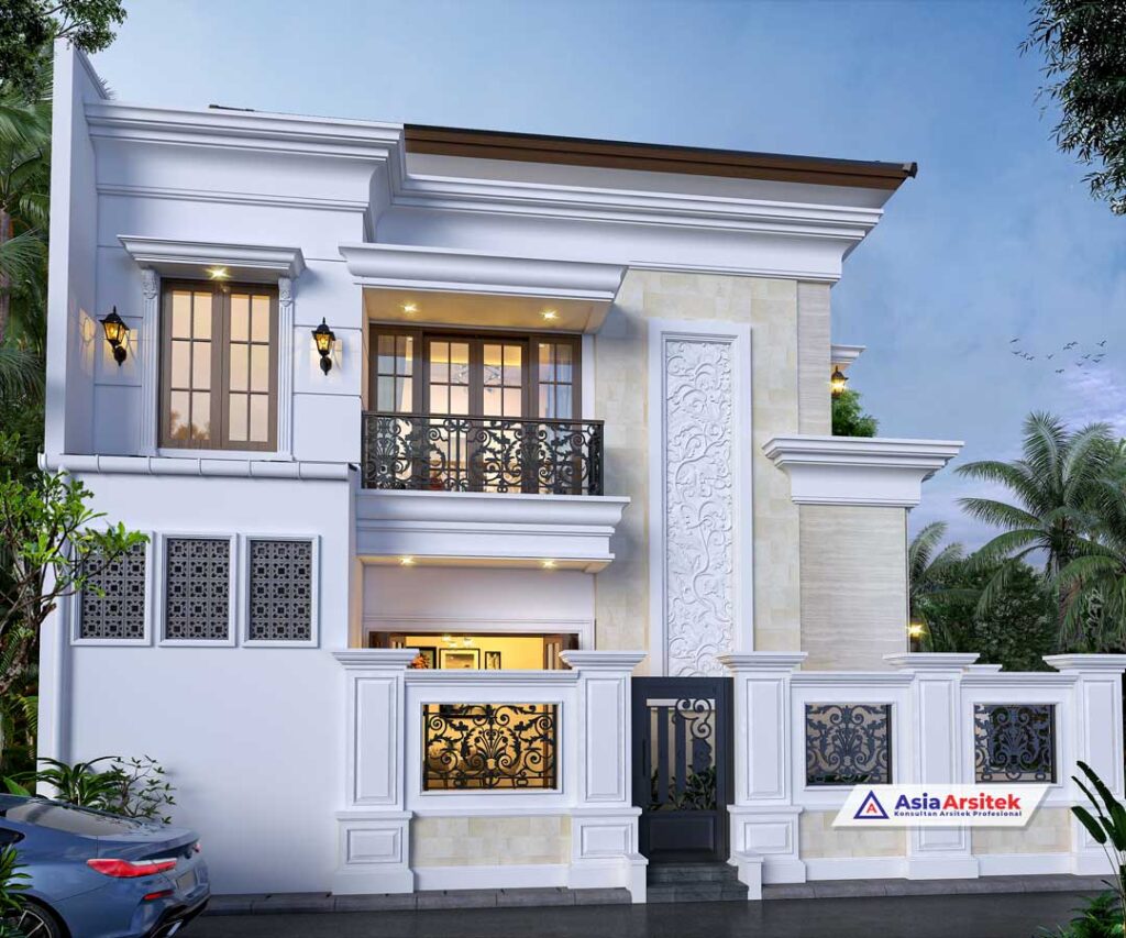 Jasa Arsitek Desain Rumah Tropis Modern 2 Lantai di Makassar Sulawesi Selatan