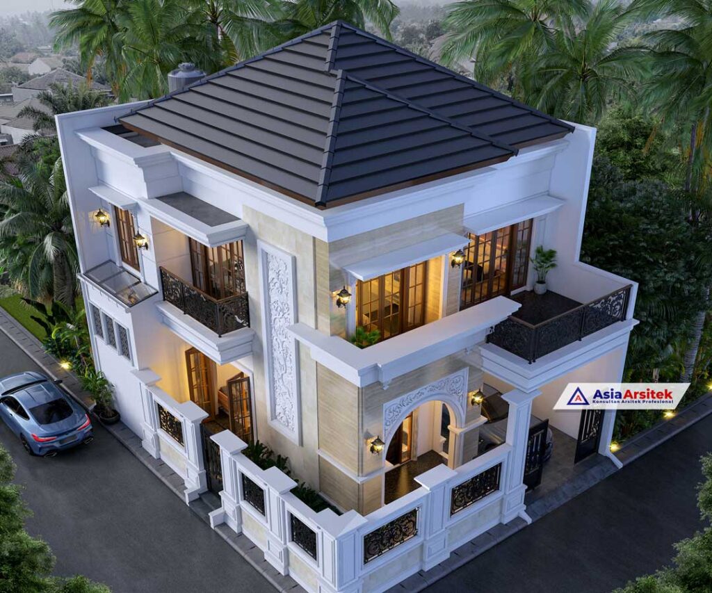Jasa Arsitek Desain Rumah Tropis Modern 2 Lantai di Makassar Sulawesi Selatan