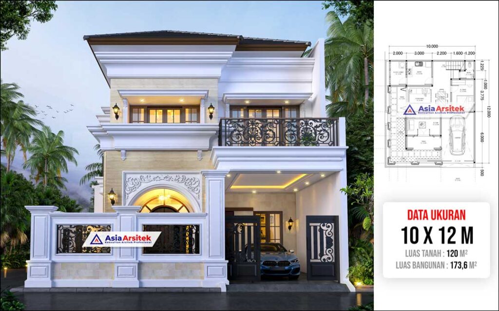 Jasa Arsitek Desain Rumah Tropis Modern 2 Lantai di Makassar Sulawesi Selatan