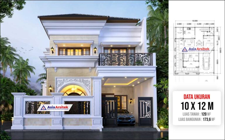 Jasa Arsitek Desain Rumah Tropis Modern 2 Lantai di Makassar Sulawesi Selatan