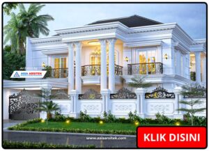 Jasa Arsitek Desain Rumah Klasik Mewah 3 Lantai di Sentul City Bogor