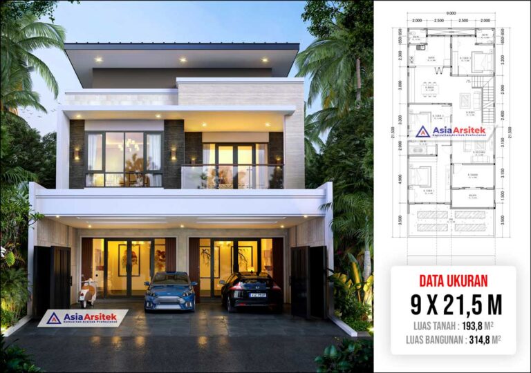 Jasa Arsitek Desain Rumah Minimalis 2 Lantai di Cengkareng Kota Jakarta Barat