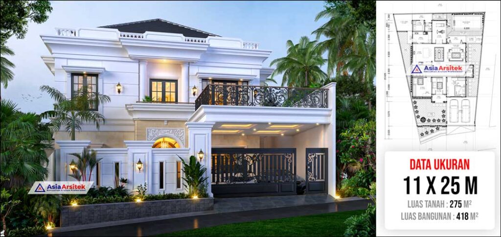 Jasa Arsitek Desain Rumah Tropis 2 Lantai di Sukabumi Jawa Barat