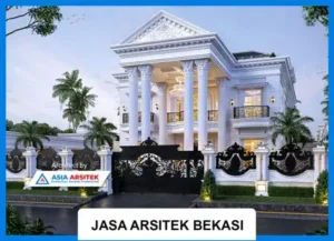 Jasa Arsitek Desain Rumah Klasik Mewah 2 Lantai di Jatisampurna Bekasi