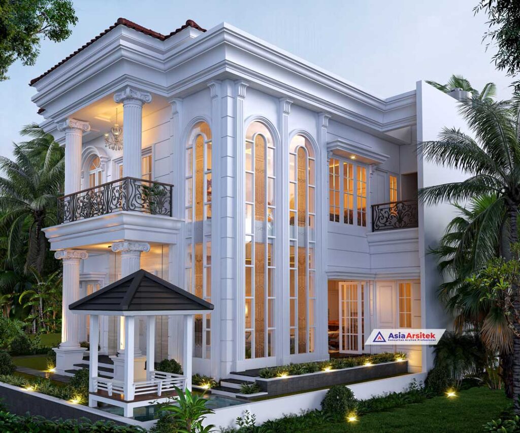 Jasa Arsitek Desain Rumah Klasik Mewah 2 Lantai di Sawangan Depok