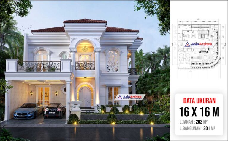 Jasa Arsitek Desain Rumah Klasik Mewah 2 Lantai di Sawangan Depok