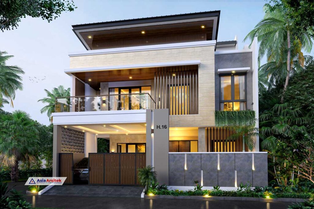 Jasa Arsitek Desain Rumah Minimalis Modern 3 Lantai di Kota Harapan Indah Bekasi
