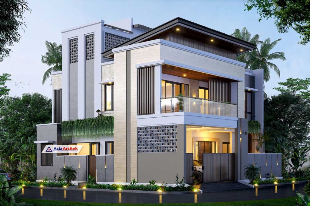 Jasa Arsitek Desain Rumah Minimalis Modern 3 Lantai di Kota Harapan Indah Bekasi