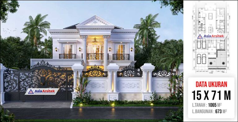 Jasa Arsitek Desain Rumah Klasik 2 Lantai di Kota Bengkulu Sumatera