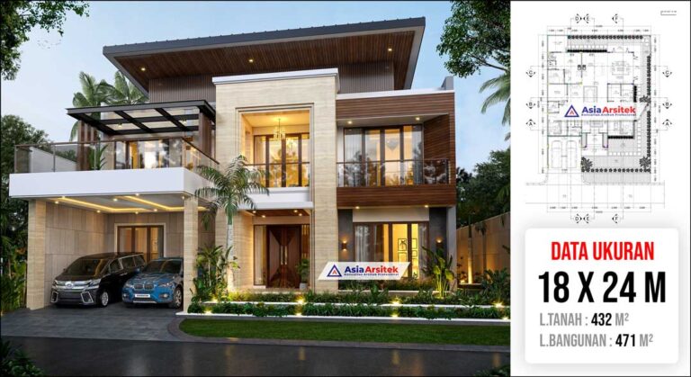 Jasa Arsitek Desain Rumah Tropis Modern 2 Lantai di BSD City Tangerang