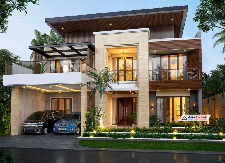 Jasa Arsitek Desain Rumah Tropis Modern 2 Lantai di BSD City Tangerang
