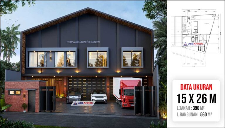 Jasa Arsitek Desain Gudang 2 Lantai di Pondok Aren Tangerang Selatan