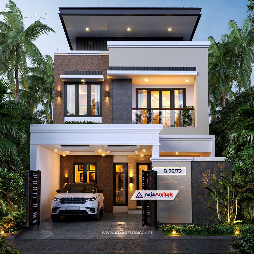 Jasa Arsitek Desain Rumah Minimalis Modern 2 Lantai di Pinang Kota Tangerang