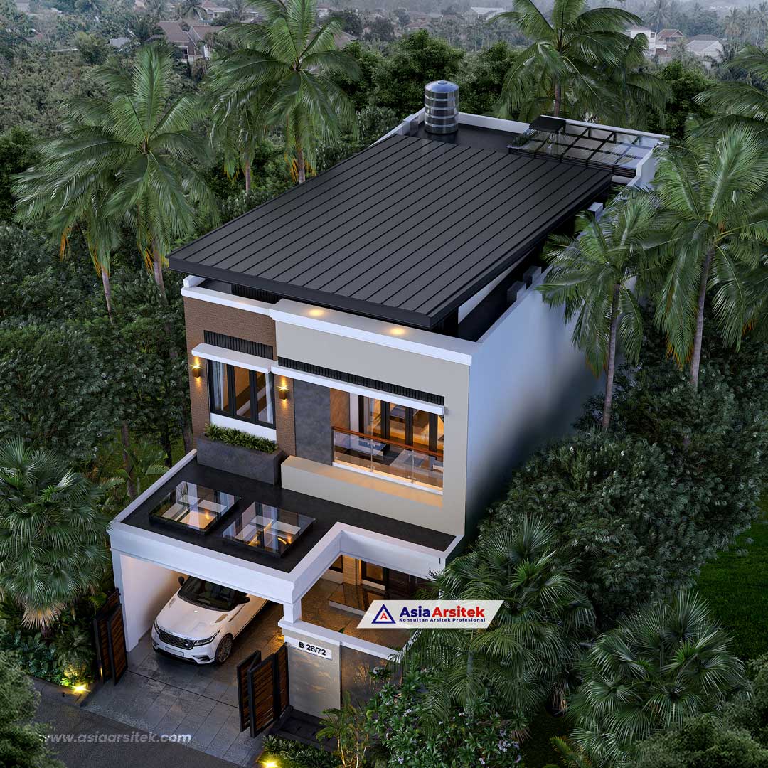 Jasa Arsitek Desain Rumah Minimalis Modern 2 Lantai di Pinang Kota Tangerang