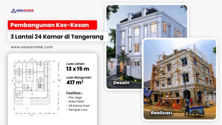 Pembangunan Rumah Kost Kosan 3 Lantai di Tangerang