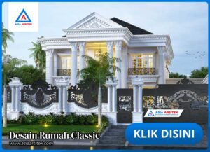 Jasa Arsitek Desain Rumah Klasik 2 Lantai di Palembang Sumatra Selatan