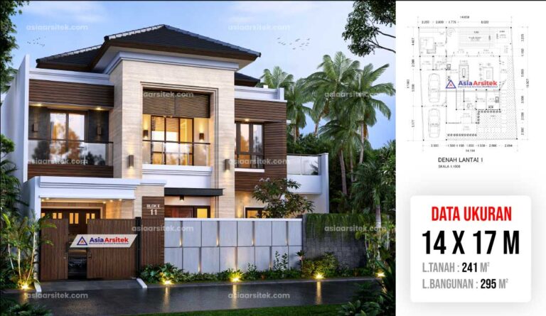 Jasa Arsitek Desain Rumah Tropis Modern 2 Lantai di Depok Jawa Barat