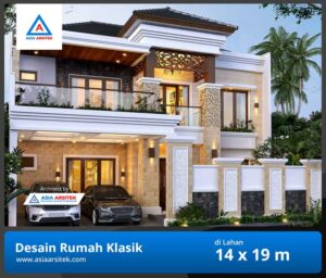 Jasa Arsitek Desain Rumah Klasik 1 Lantai di Singkawang Kalimantan Barat