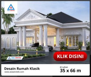 Jasa Arsitek Desain Rumah Klasik 2 Lantai di Langkat Sumatra Utara