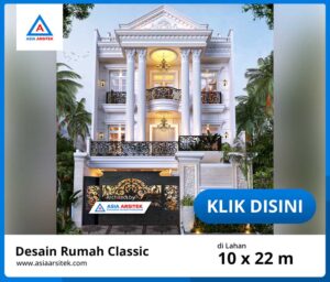 Jasa Arsitek Desain Rumah Mewah Klasik 2 Lantai di Tanjung Priok Jakarta Utara