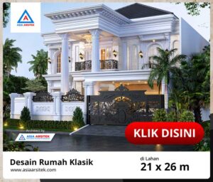 Jasa Arsitek Desain Rumah Klasik 3 Lantai di Cibubur