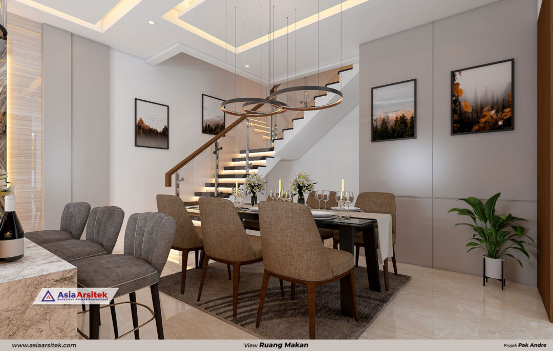 Jasa Arsitek Desain Rumah Minimalis Modern 4 Lantai di Karang Tengah Tangerang