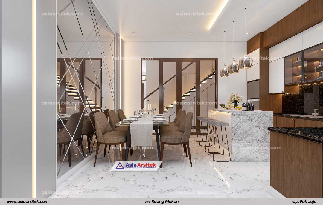 Jasa Arsitek Desain Rumah Tropis Modern 2 Lantai di Petamburan Jakarta Barat