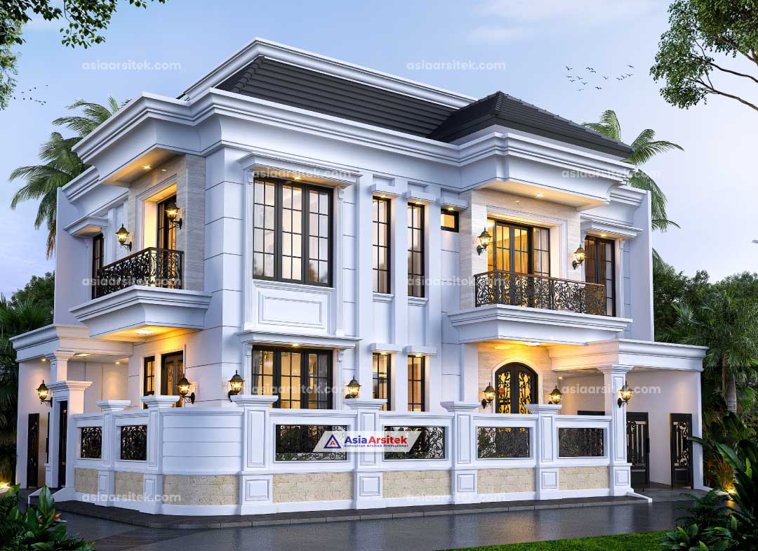 Jasa Arsitek Desain Rumah Hook Tropis Modern 3 Lantai di Cibinong Bogor Jawa Barat