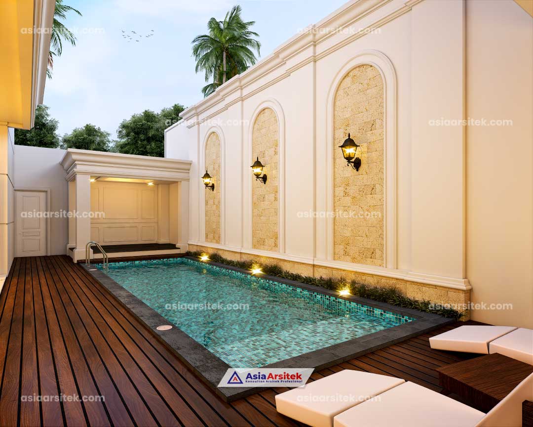 Jasa Arsitek Desain Rumah Mewah Klasik 2 Lantai di Cipete Selatan Jakarta Selatan