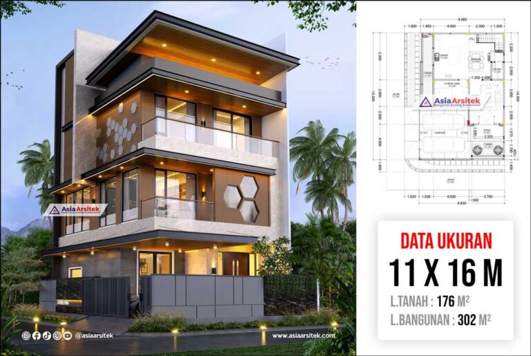 Jasa Arsitek Desain Rumah Minimalis Modern 4 Lantai di Karang Tengah Tangerang