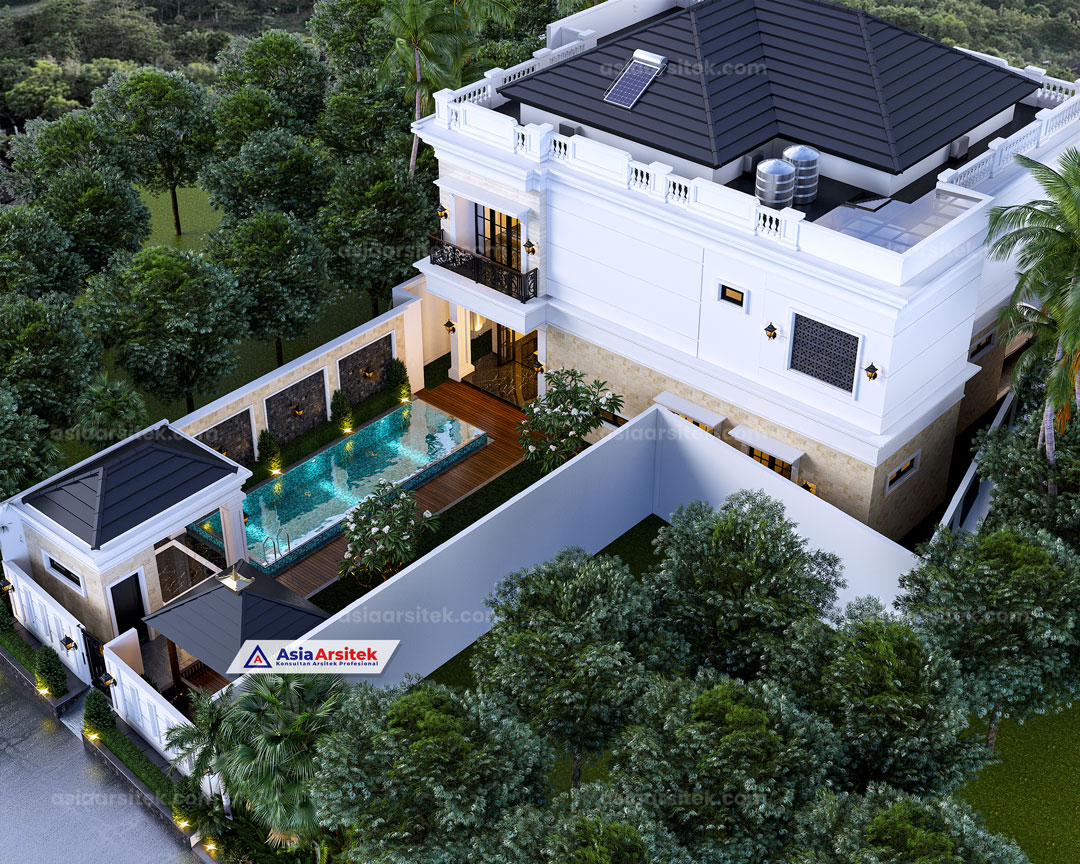 Jasa Arsitek Desain Rumah Tropis Modern 2 Lantai di Cakung Jakarta Timur