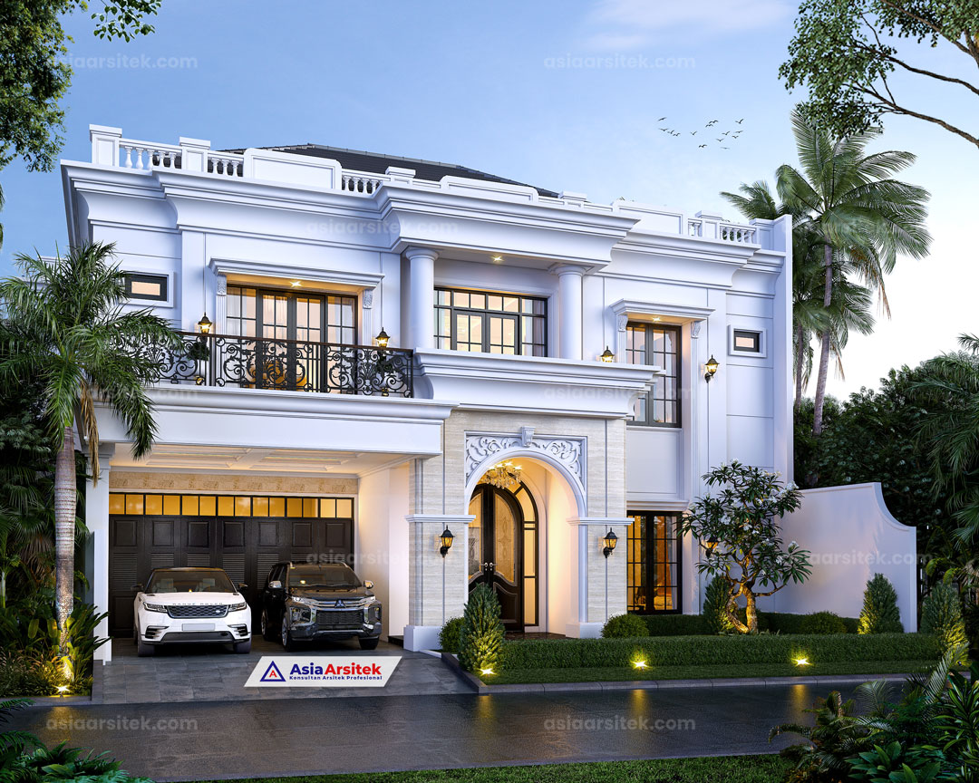 Jasa Arsitek Desain Rumah Tropis Modern 2 Lantai di Cakung Jakarta Timur