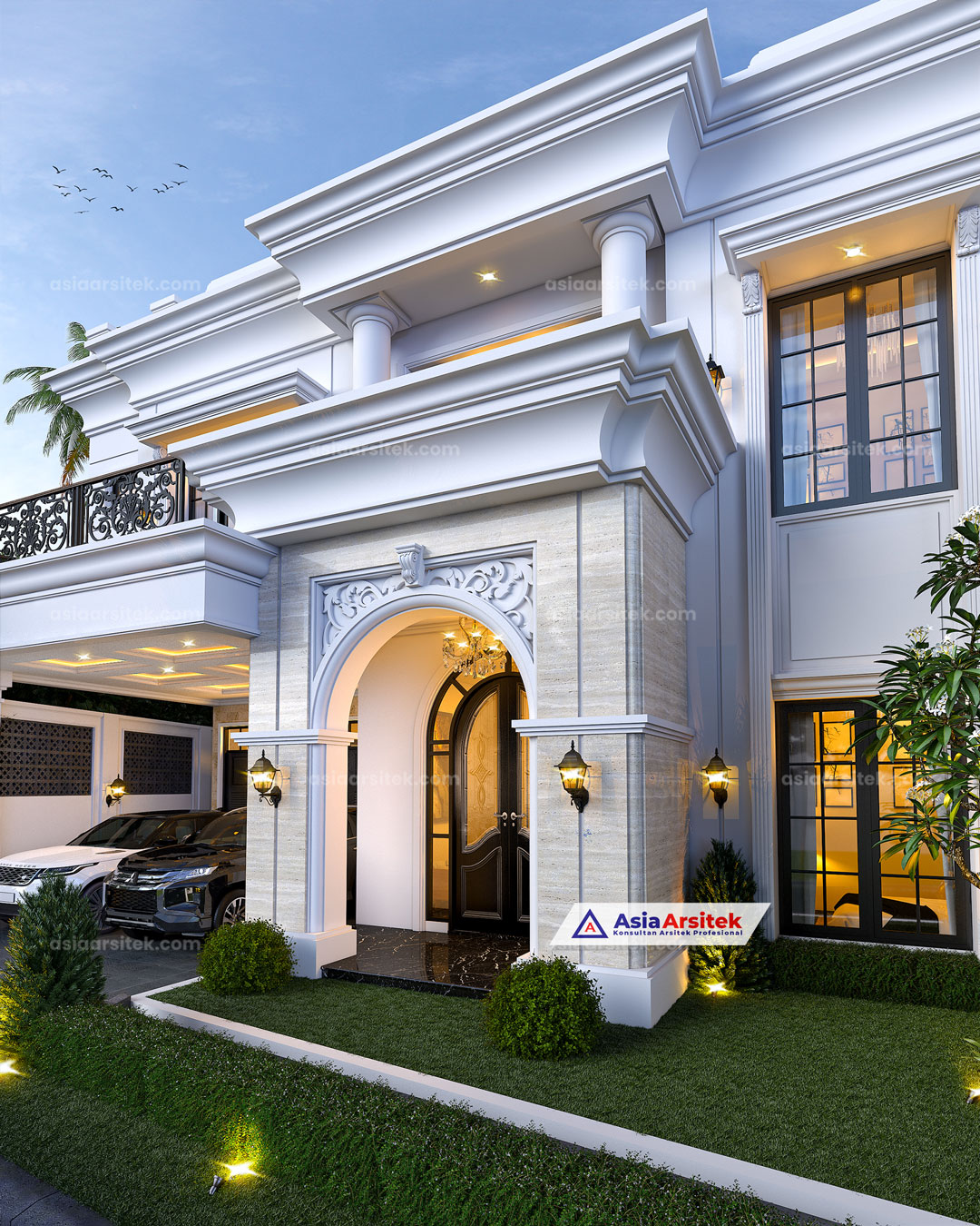 Jasa Arsitek Desain Rumah Tropis Modern 2 Lantai di Cakung Jakarta Timur
