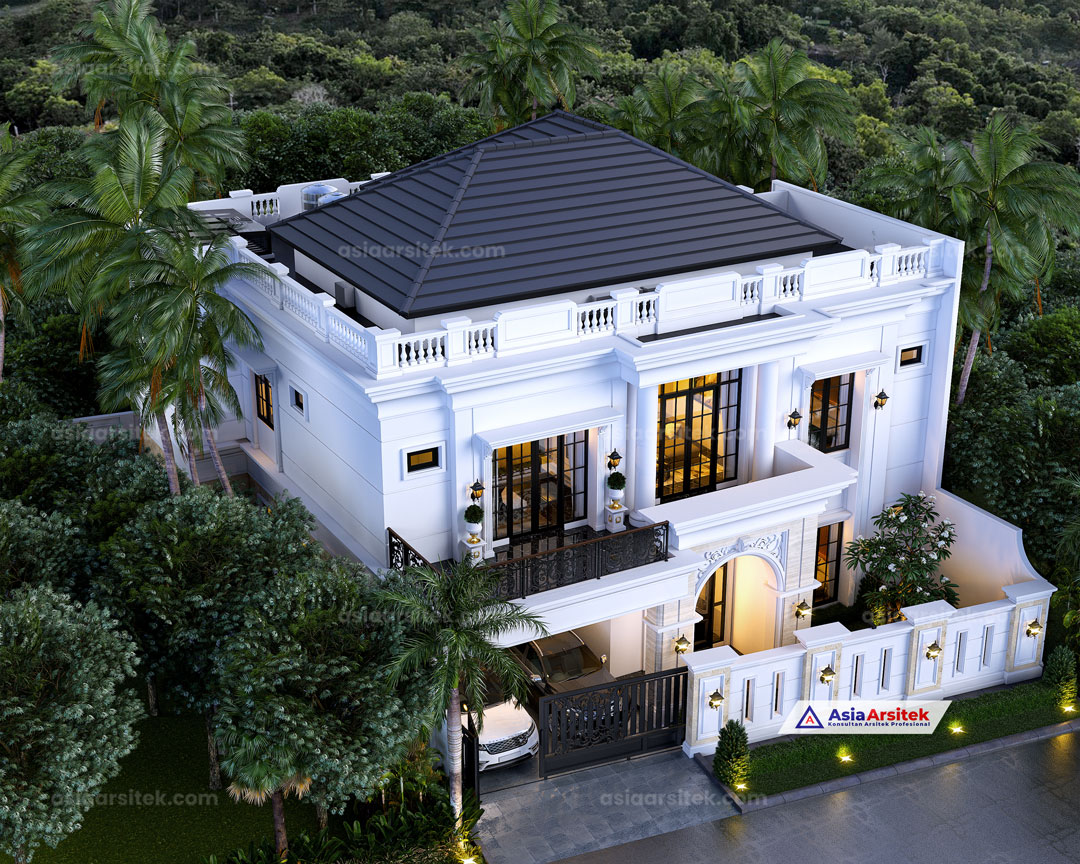 Jasa Arsitek Desain Rumah Tropis Modern 2 Lantai di Cakung Jakarta Timur