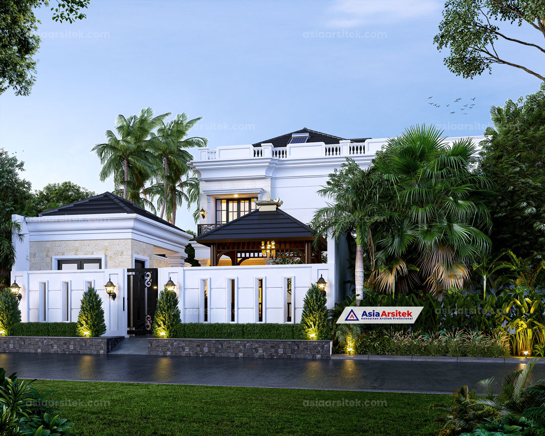 Jasa Arsitek Desain Rumah Tropis Modern 2 Lantai di Cakung Jakarta Timur