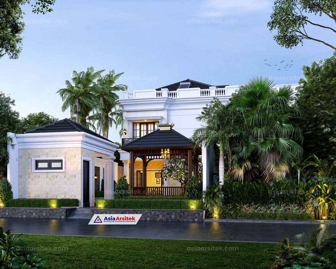 Jasa Arsitek Desain Rumah Tropis Modern 2 Lantai di Cakung Jakarta Timur