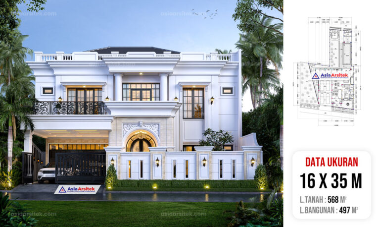 Jasa Arsitek Desain Rumah Tropis Modern 2 Lantai di Cakung Jakarta Timur