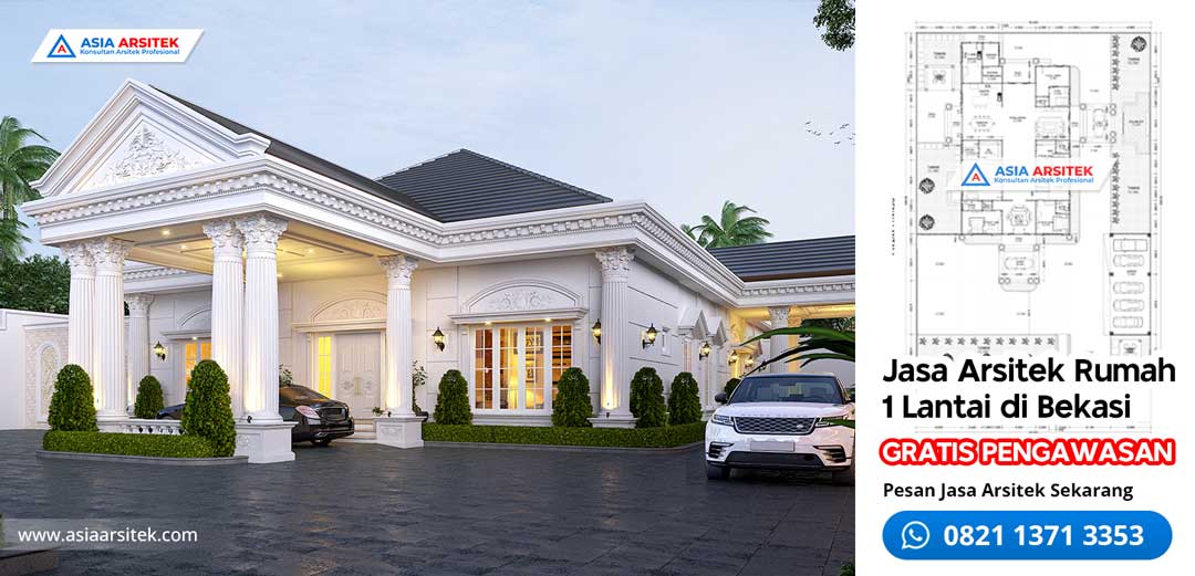 Jasa Arsitek Desain Rumah 1 Lantai di Bekasi
