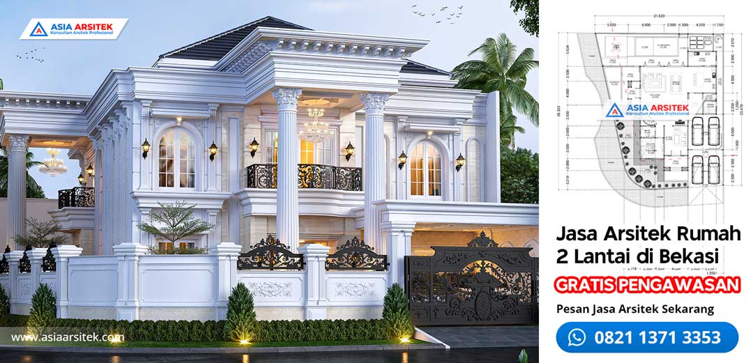 Jasa Arsitek Desain Rumah 2 Lantai di Bekasi