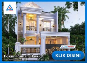 Jasa Arsitek Desain Mewah Klasik 2 Lantai di Bintaro Tangerang Selatan