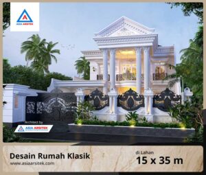 Jasa Arsitek Desain Rumah Klasik 4 Lantai di Cibitung Bekasi