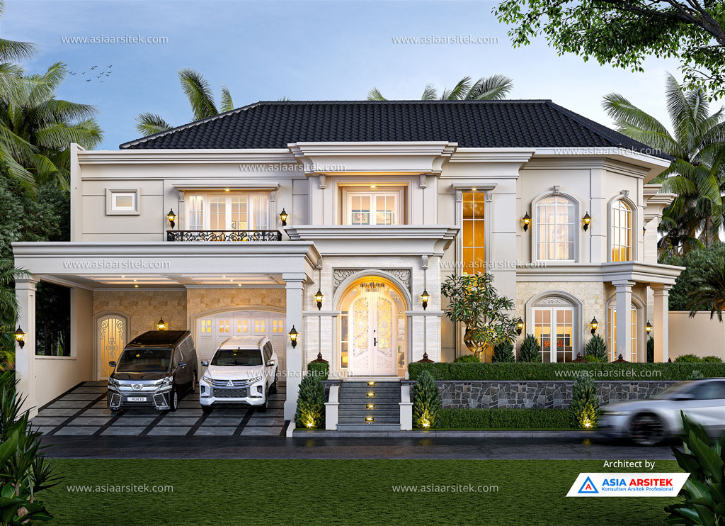 Jasa Arsitek Desain Rumah Tropis 2 Lantai di Sawangan Depok