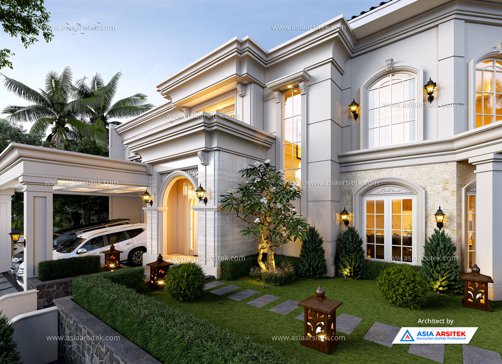 Jasa Arsitek Desain Rumah Tropis 2 Lantai di Sawangan Depok