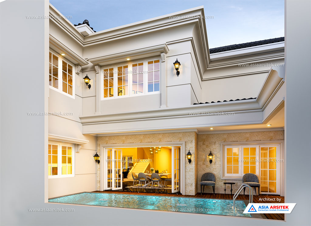 Jasa Arsitek Desain Rumah Tropis 2 Lantai di Sawangan Depok