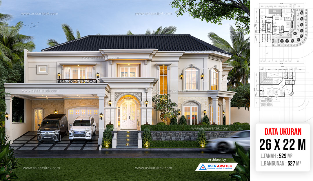 Jasa Arsitek Desain Rumah Tropis 2 Lantai di Sawangan Depok