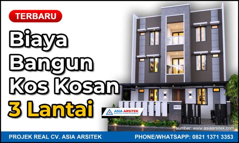 Biaya Bangun Kos Kosan 3 Lantai