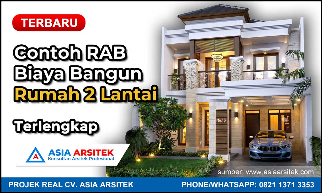 Contoh RAB Biaya Bangun Rumah 2 Lantai 2024