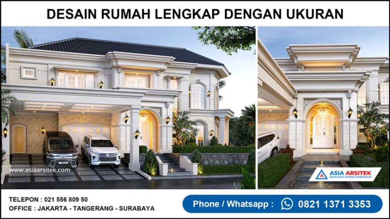 Desain Rumah Lengkap Dengan Ukuran